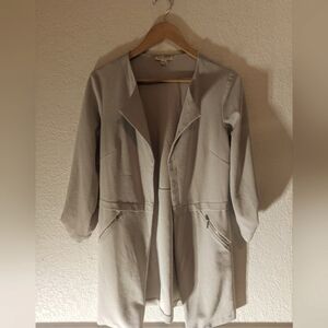 Elegant Gray Soho Apparel Women's Open Blazer